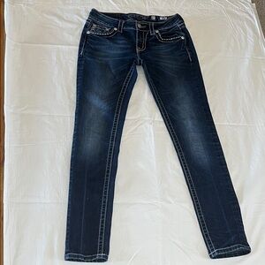 Miss Me  Signature Rise Skinny Dark Blue Women's Jeans